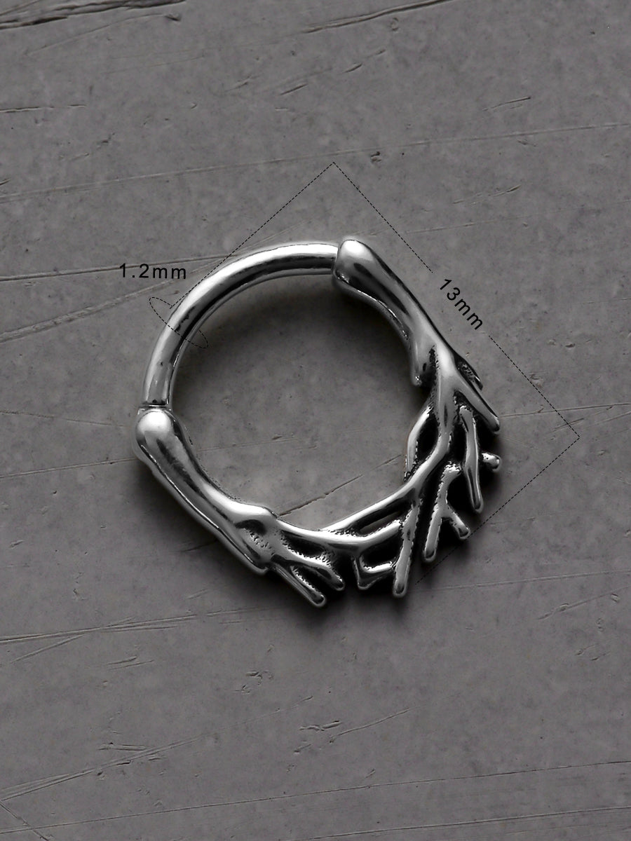 Twig Sterling Silver Septum Nose Ring